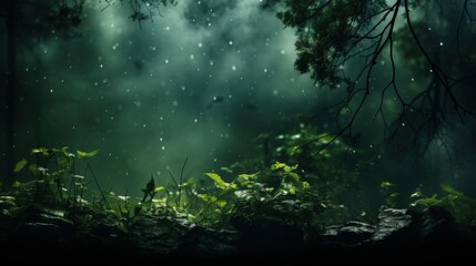 Poster - Mystical Forest Rain