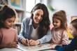 © Rawpixel.com - Classroom sitting teacher child.
