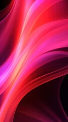 Sticker - Pink and orange neon glowing twisted cosmic lines backgrounds abstract pattern.