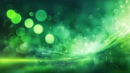 A green background with green circles and a green line