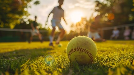 Canvas Print - Spring sports season kicks off with enthusiasm, from baseball games to tennis matches that celebrate the return of outdoor play