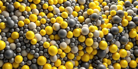 Canvas Print - Abstract yellow, grey, and black metaballs fabric pattern , metaballs, fabric, pattern, yellow, grey, black, abstract