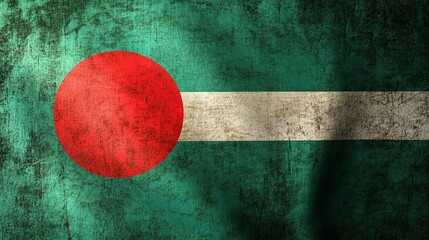 Bangladesh flag red and green flag in bd