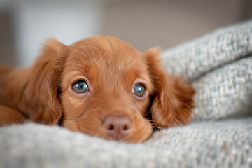 Sticker - Irish setter puppy