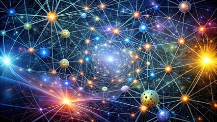 Poster - The Cosmic Web of Ideas: A Mind Map Connecting the Dots of Knowledge and Creativity  AI Generated