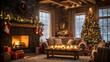 © Ai Creations - fireplace with christmas decorations