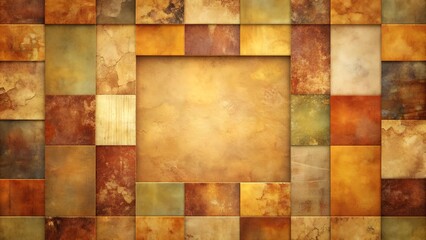 Sticker - Abstract Texture: Abstract Square Background with Different Textures and Surfaces  AI generated