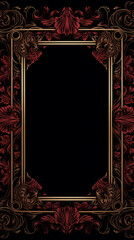 luxury dark background  with ornamental decoration