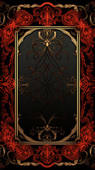 Wall Mural - luxury dark background  with ornamental decoration