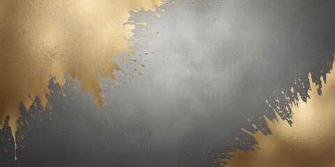 Sticker - gold to grey color gradient grungy metallic background