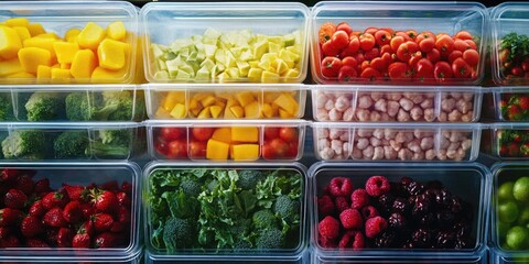 Poster - Fresh produce in containers