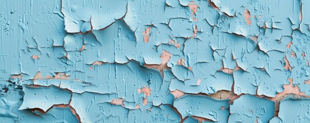 Canvas Print - Chipped Paint Texture Background, 4K hyperrealistic photo