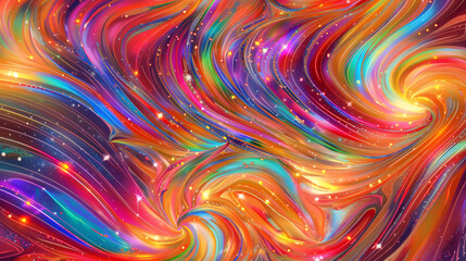 Aufkleber - Vibrant abstract swirl background with dynamic energy flow is ideal for adding a modern touch to any project