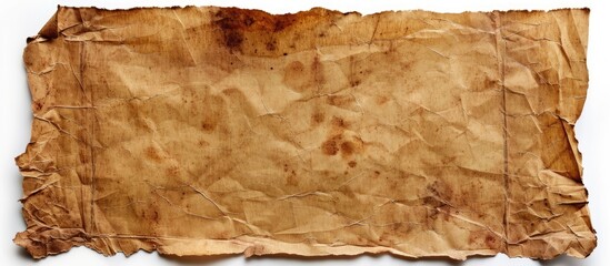 Poster - Vintage brown kraft paper with copy space image on a white background