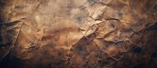 Poster - Grunge textured dark brown paper providing a backdrop for your design with copy space image