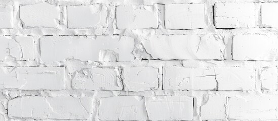 Aufkleber - White bricks creating a backdrop with copy space image