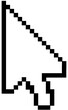 © IJ-studio - Click icon or Cursor pixel syle.Pixel Click icon. Mouse click cursor icon.Vector