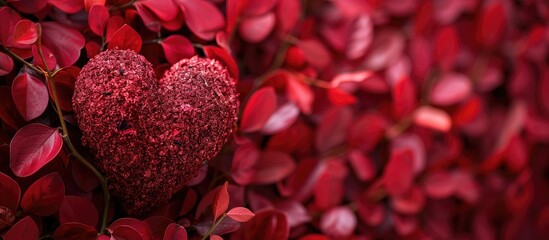 Aufkleber - Valentine s Day heart on a background with space for adding content in the image. Creative banner. Copyspace image