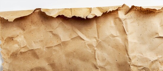 Poster - Vintage brown kraft paper with copy space image on a white background