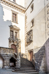 Poster - View at the Steps of Old Town hall in the streets of Gorlitz - Germany