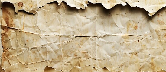 Poster - A weathered paper with aged edges is shown in the copy space image