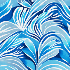 Abstract intricate fantasy backdrop gradient design in 
 blue and  white colours