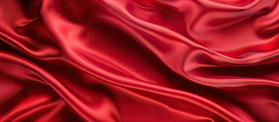 Aufkleber - Background of red satin or silk fabric with copy space image available