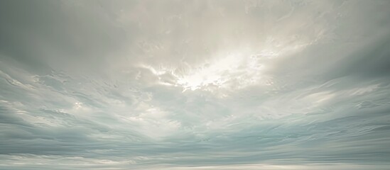 Aufkleber - Overcast sky with a hazy appearance and no visible sun ideal for copy space image