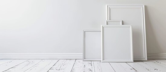 Poster - White background with copy space image of frames