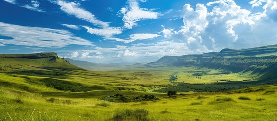 Poster - Scenic nature vista with expansive copy space image