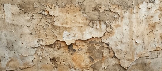 Poster - Stucco textured background of an aged concrete wall with space for adding images. Creative banner. Copyspace image