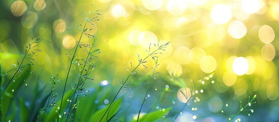 Leinwandbilder - Nature with blurred background highlighting bokeh effect perfect for copy space image