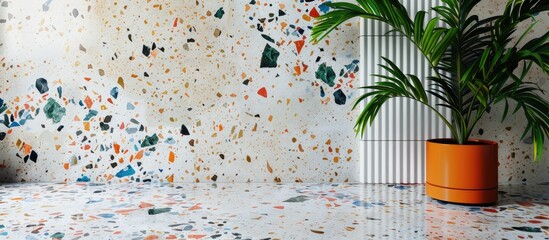 Aufkleber - Background featuring terrazzo on the floor with copy space image