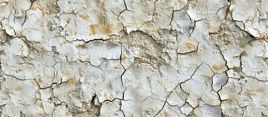 Aufkleber - High resolution photo of a realistic seamless texture pattern displaying weathered concrete walls with cracks suitable for use as a background in designs with copy space image
