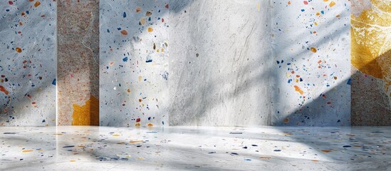 Wall Mural - Background featuring terrazzo on the floor with copy space image