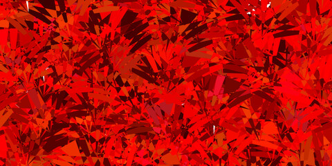 Wall Mural - Light Red, Yellow vector template with triangle shapes.