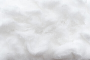 Texture of medical cotton close-up. Cotton wool. Health. Medicine