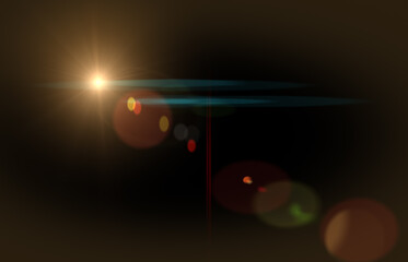 sun light overlay. sun rays overlay. sun rays light isolated on black background, overlay design. tr