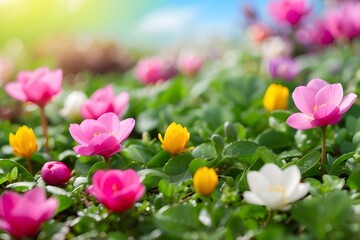 Spring Background: This spring background is colorful and fresh. 