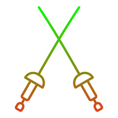 Poster - Fencing Icon