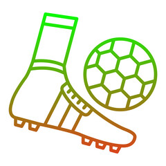 Poster - Football kick Icon