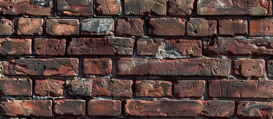 Poster - Free brick wall texture with copy space image for product or ad wording design