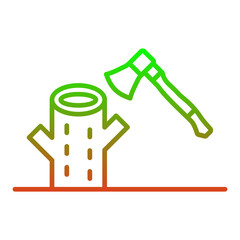 Sticker - Tree stump Icon