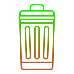 Canvas Print - Trash can Icon