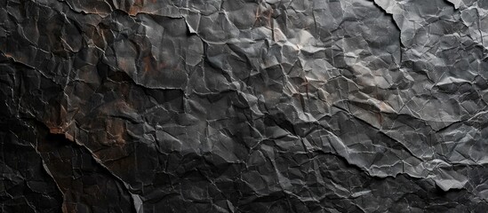 Aufkleber - Background with a grungy texture created by crumpled black paper ideal for adding text or images featuring ample copy space image