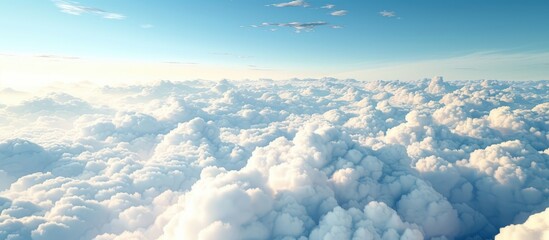 Poster - Clouds fill the sky in the copy space image