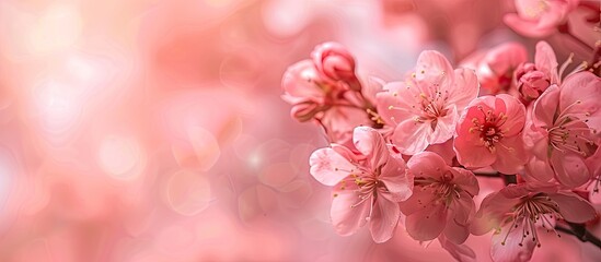 Leinwandbilder - Background in a soft shade of pink providing ample copy space image
