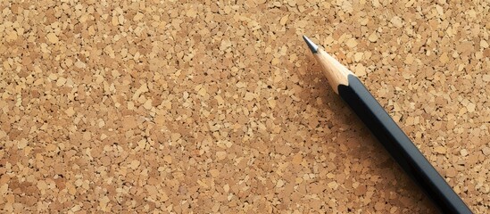 Poster - Writing a post on a corkboard background with copy space image