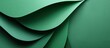© Gular - Curved green cardboard background design for top view banner with a flat lay featuring copy space image