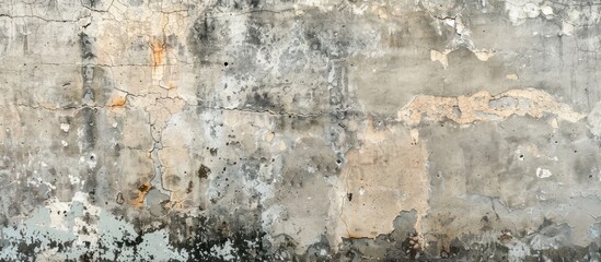 Poster - A weathered concrete wall with a textured surface suitable for a copy space image